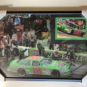 Signed Original Bobby Labonte Nascar 22”x32” Framed Poster Autograph
